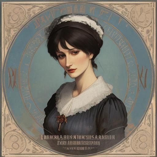 Anna Akhmatova Album Cover in Somov Style
