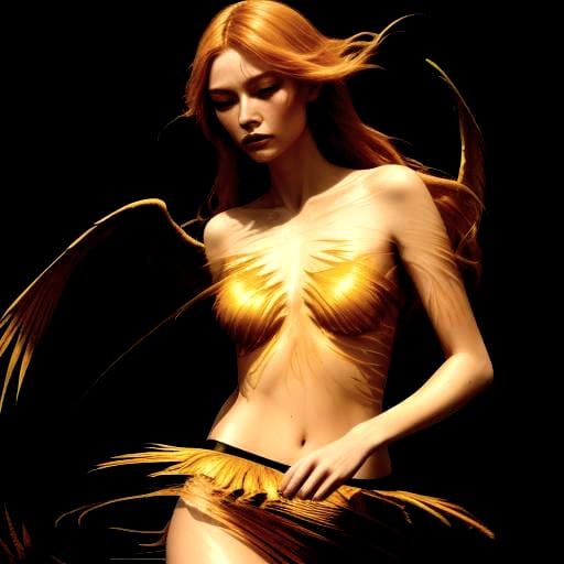 Mystical Figure at Dreamlike Lake in Surreal Oil Painting