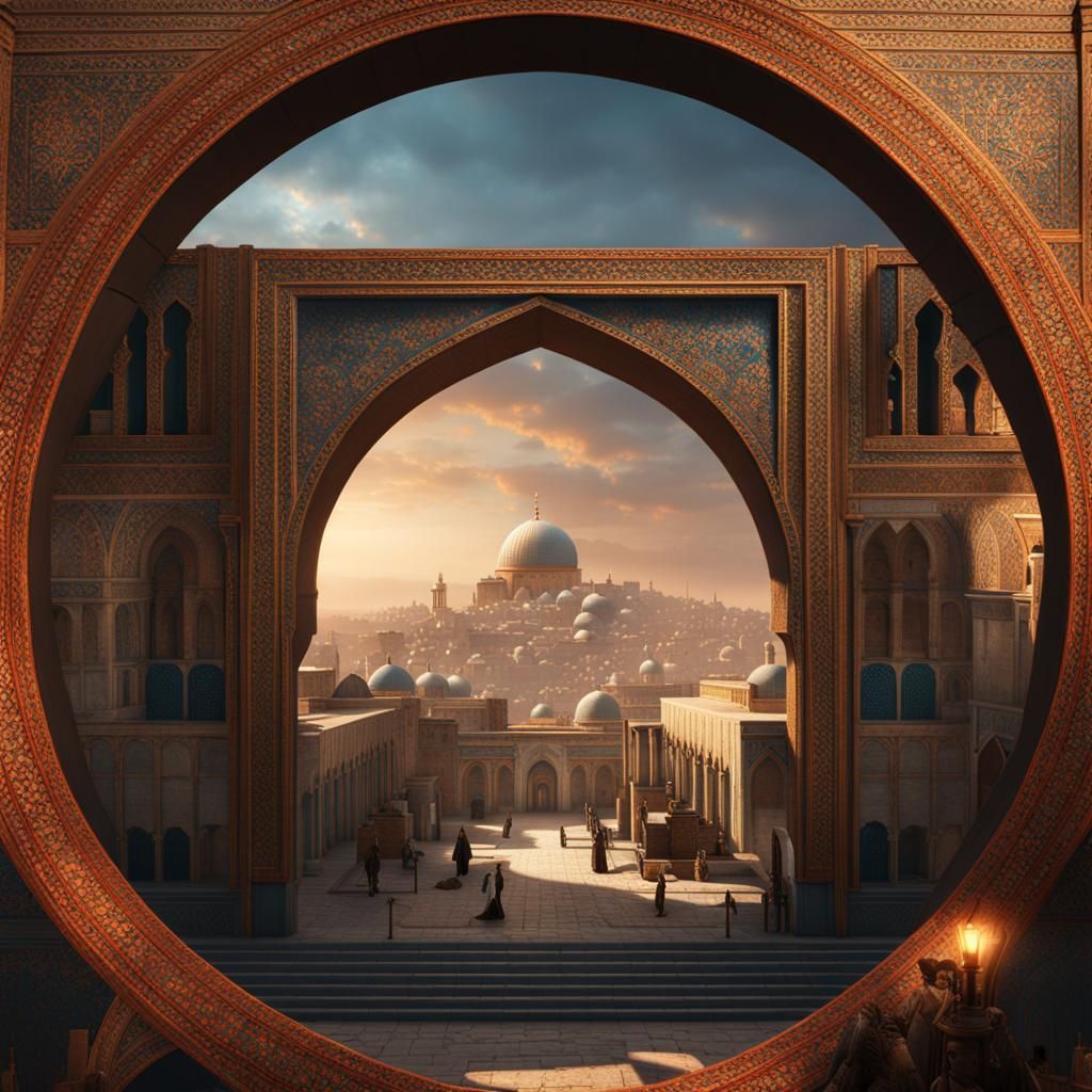 Palestine as Free State: Detailed Matte Painting