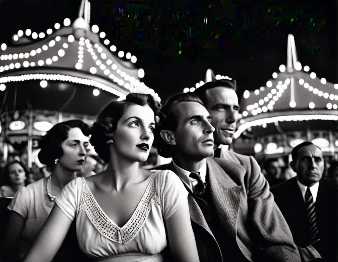 Coney Island Roller Coaster Ride, 1930s Style