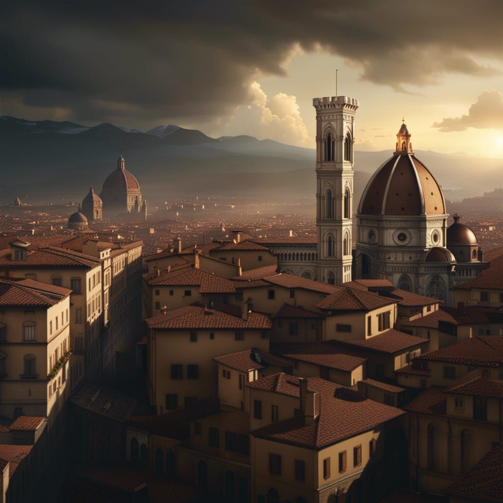 Epic Cinematic Firenze Digital Matte Painting