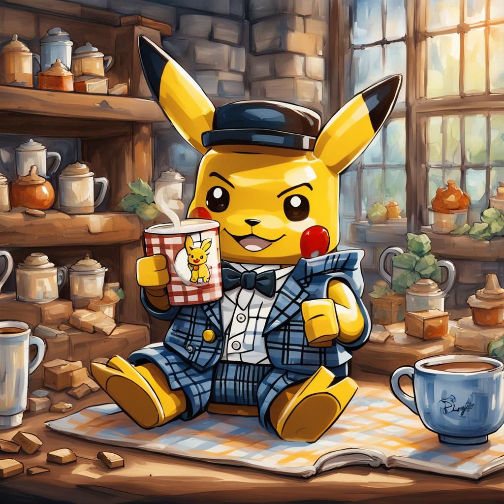 Almost a Brick Minifigure Pikachu  . . .  Hot Chocolate