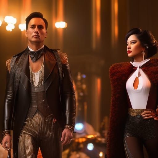 Colorful Amorous Congress Portrait in 8k Resolution