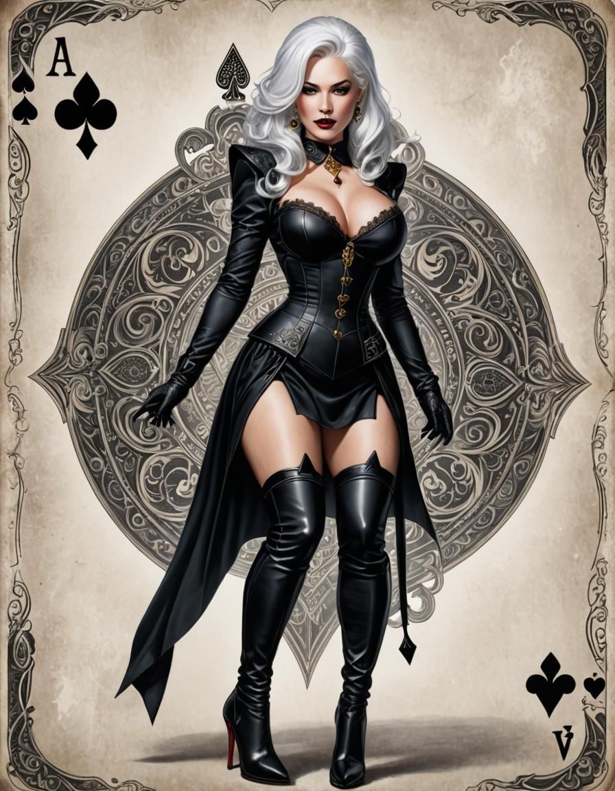 Pinup Woman in Lingerie on White Background