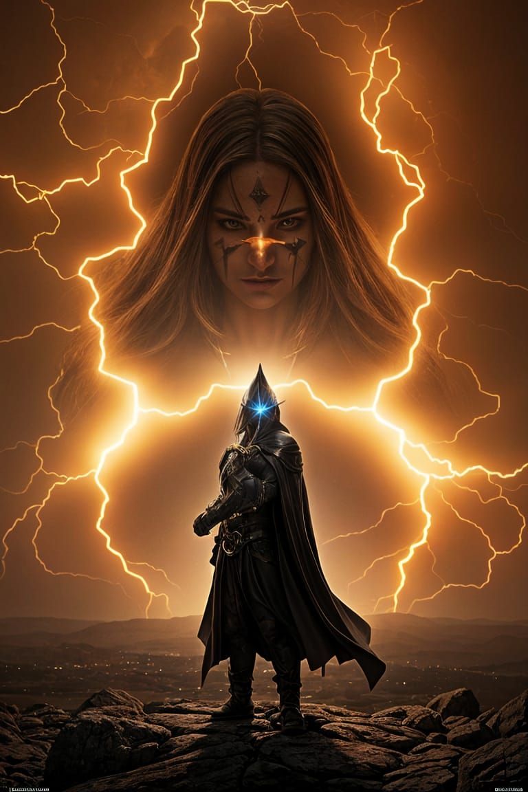 Donut Wizard Portrait with Glowing Aura in Dynamic Pose