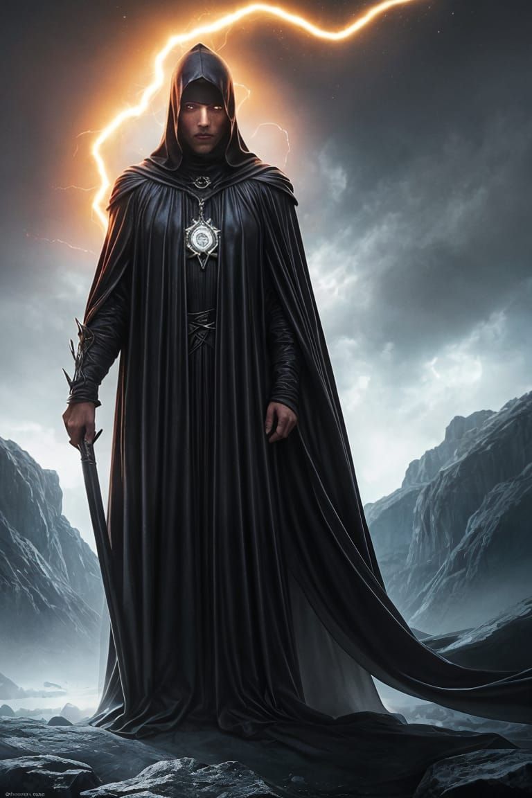 Donut Wizard with Chrome Armor and Glowing Aura