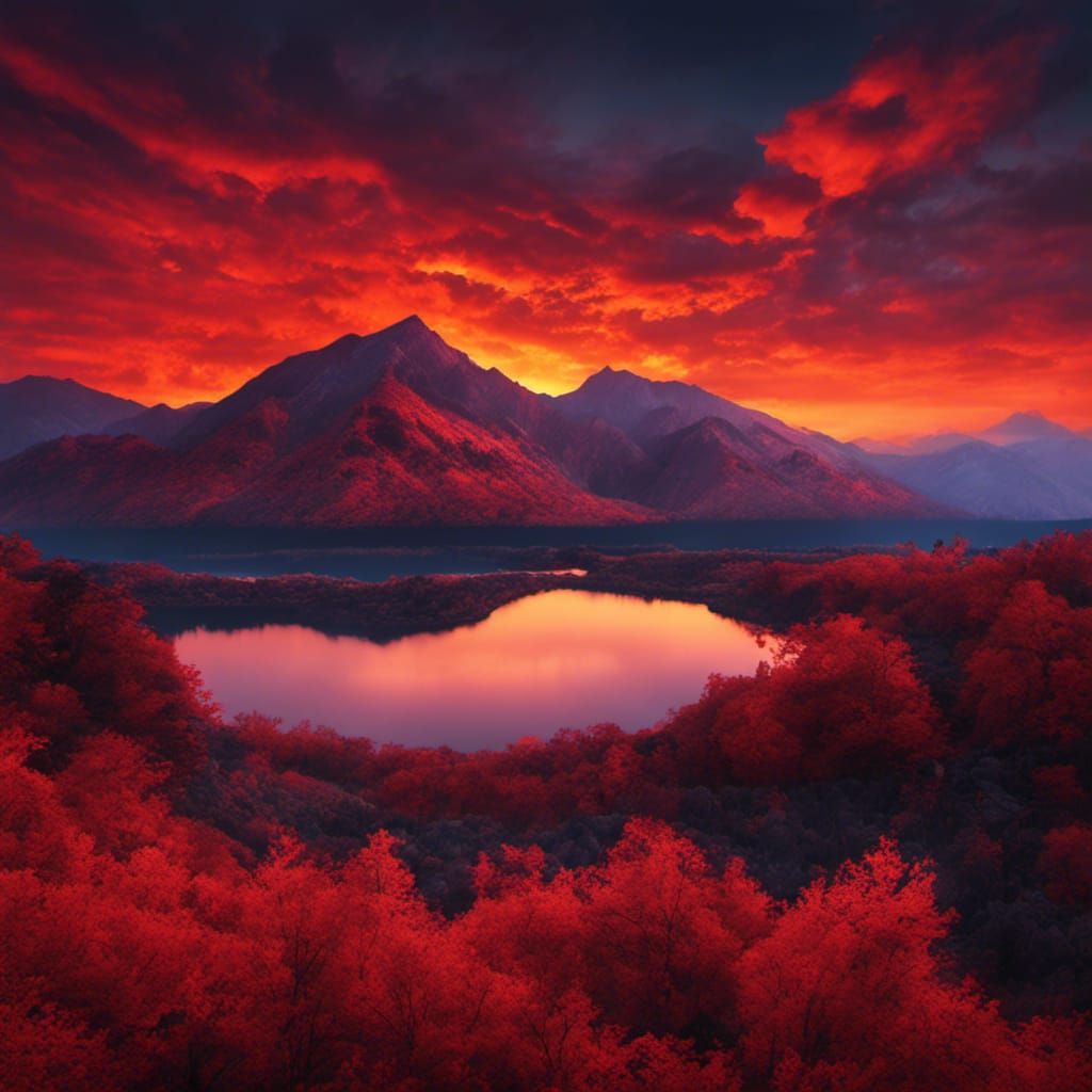 Infernal Gothic Forest in Tim Burton Style