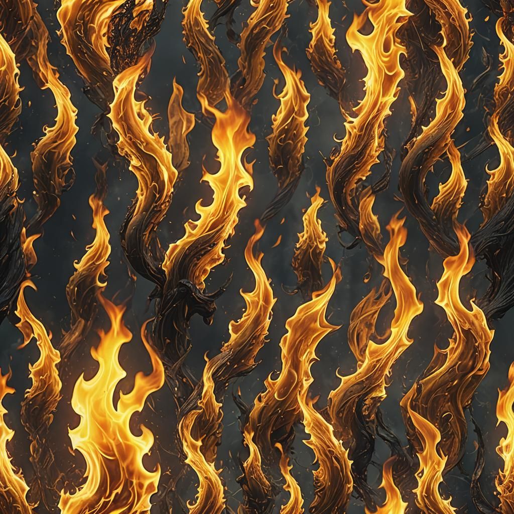 Close-Up of a Flickering Yellow Flame
