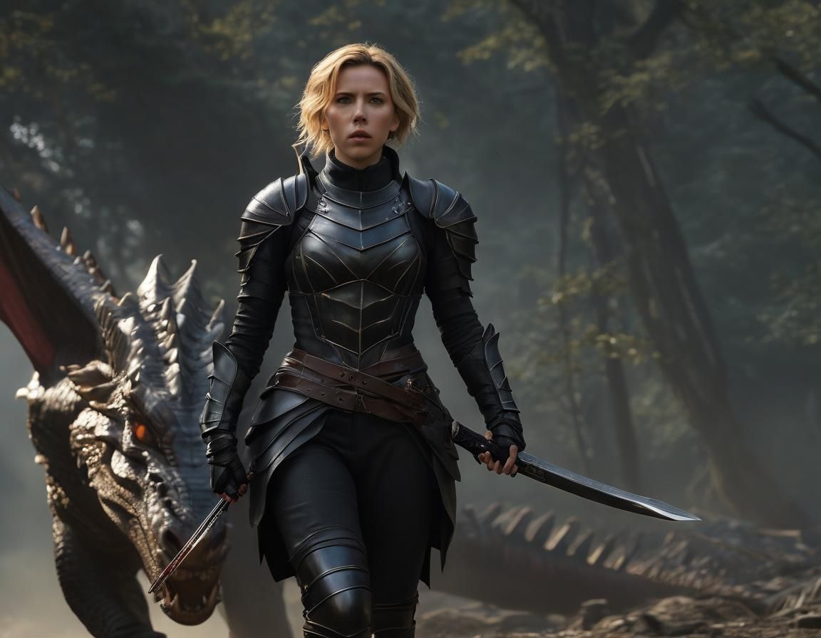 Dragon Rider: Scarlett Johansson in Fantasy Armor