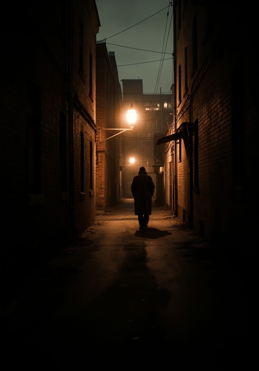 Dystopian Cityscape at Dusk in Hyper-Photorealistic Detail