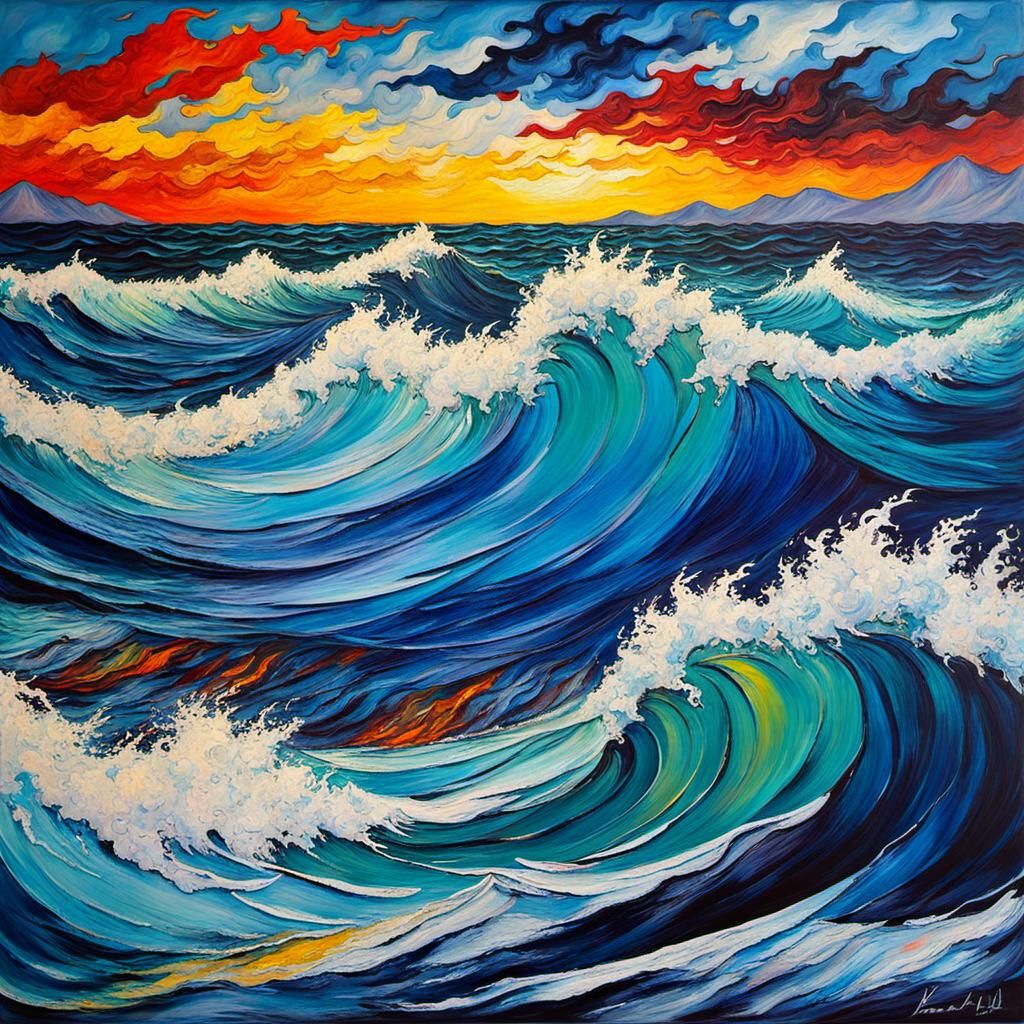 Violent Seas: Impasto Painting Inspired by Masters