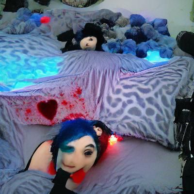 Cozy Bedtime Scene Illustration