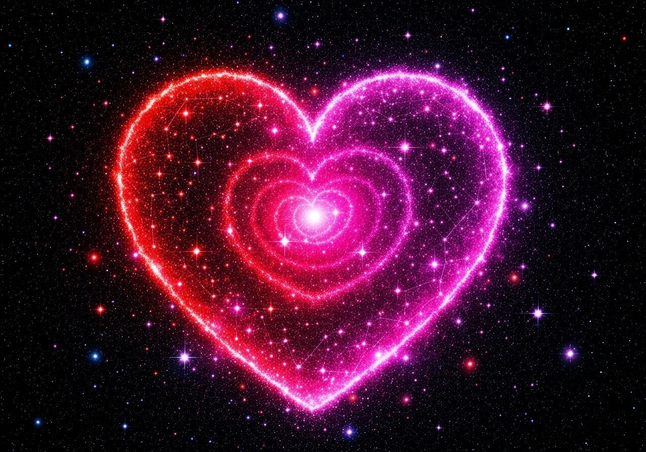 Stunning Star Constellation Forms a Heart