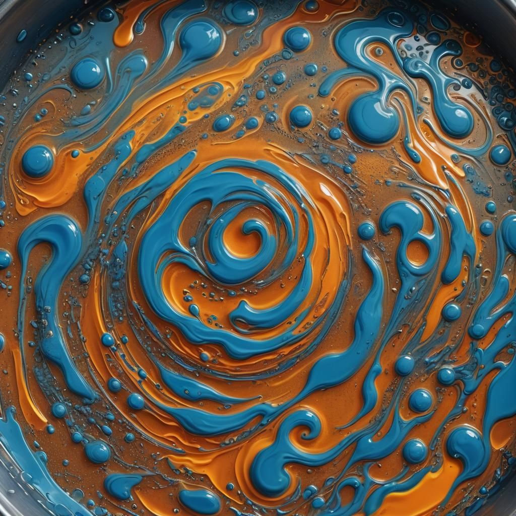 Mesmerizing Dish Soap Evaporation: Fantasy Concept Art