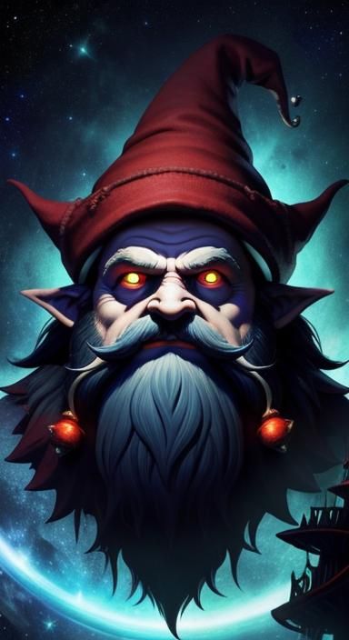 Evil Gnome God in Space, Epic Art