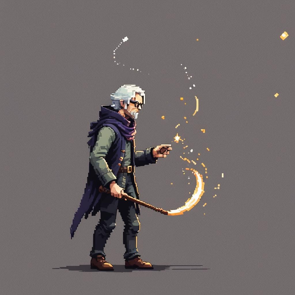 Pixel-Bending Magic User Generated by AI