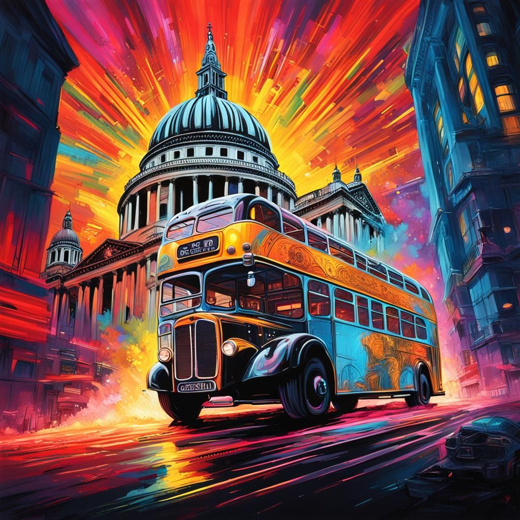 King Kong Rampages in Neon Art Deco London