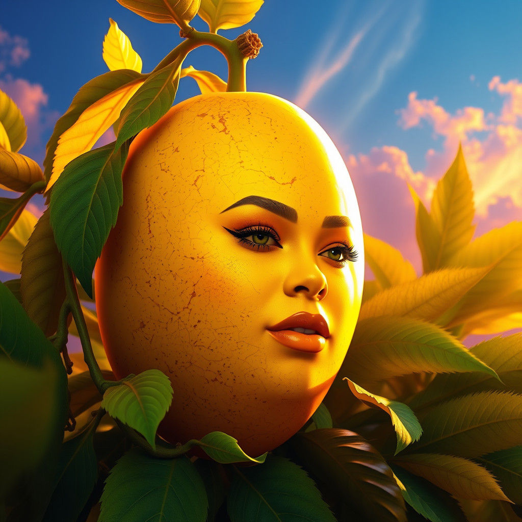 Beyonce Mango in a Tropical Paradise