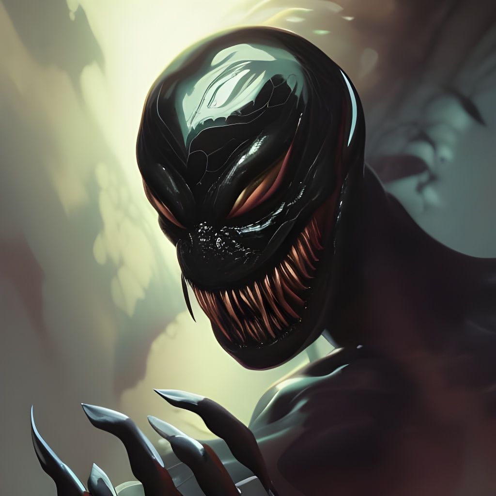Demonic Eldritch Venom Symbiote Portrait
