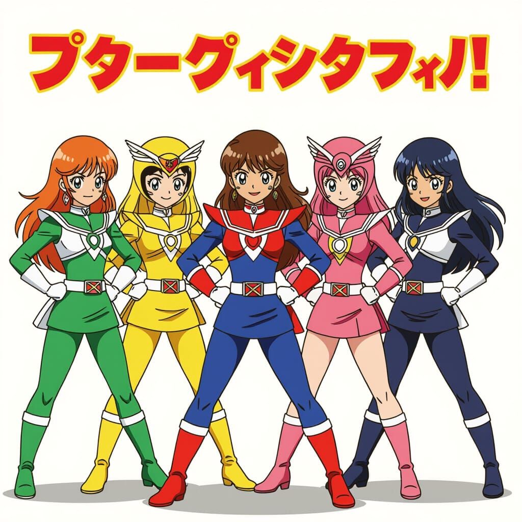 Cute Super Sentai Heroic Team to Save the Day