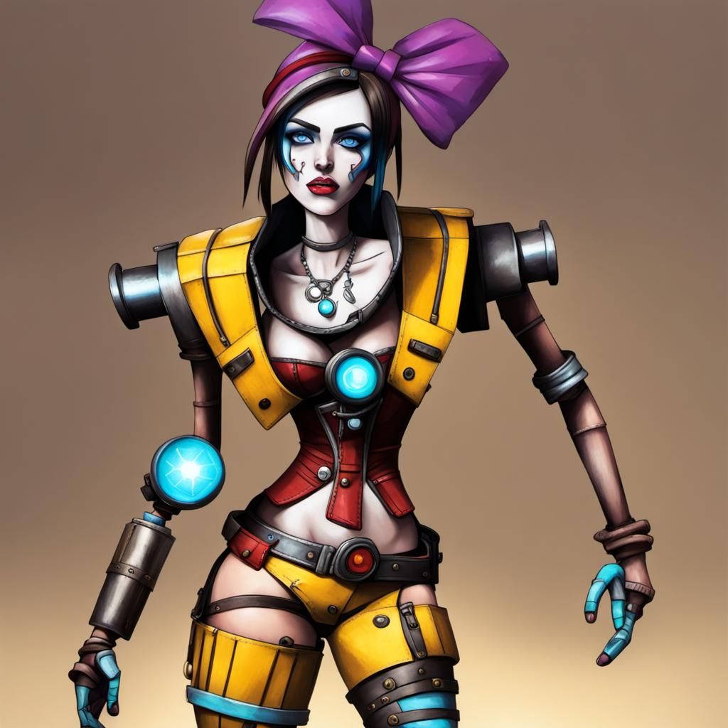 Claptrap and Moxxi Mashup in Tiny Tina Style