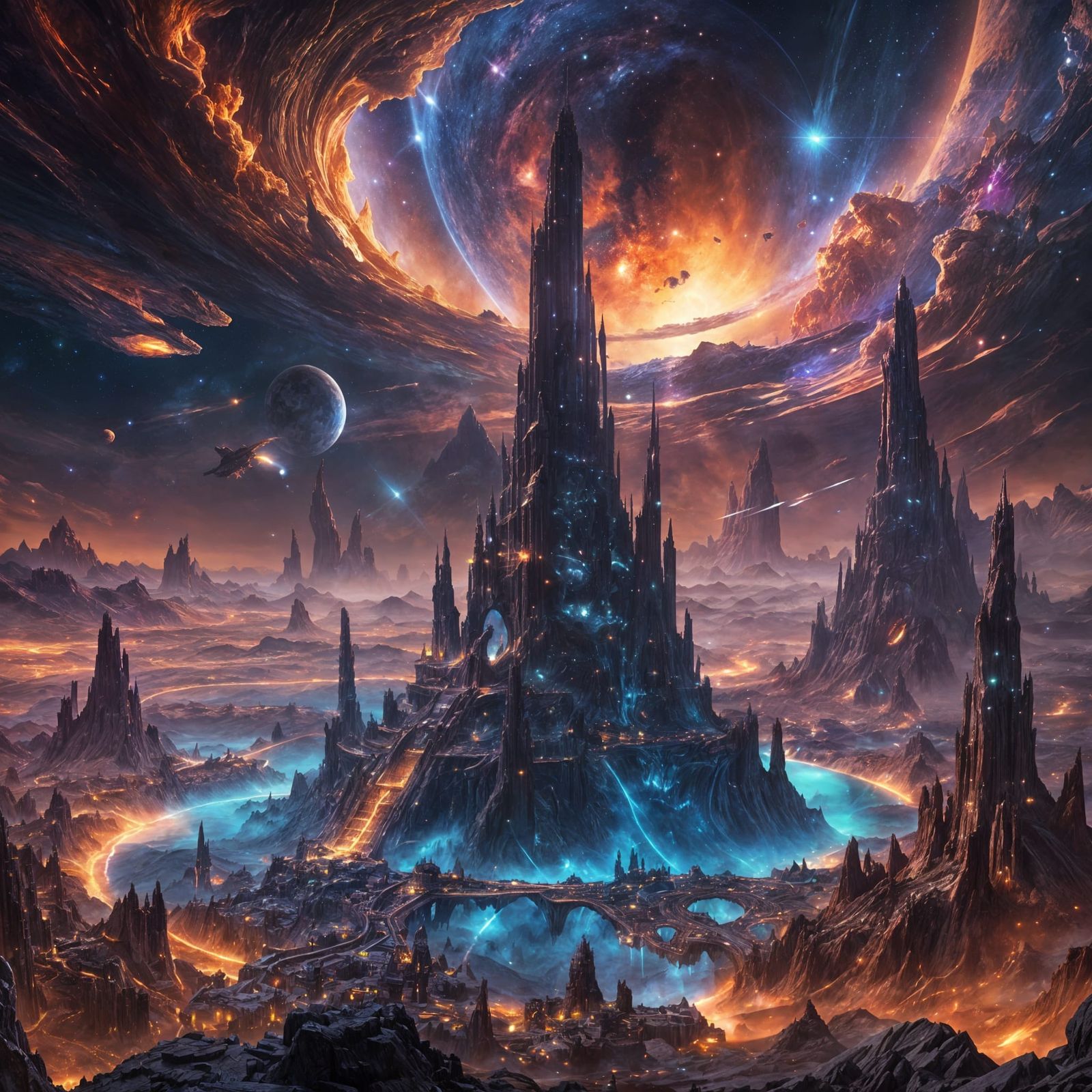 Cosmic Proportions in Detailed Matte Painting