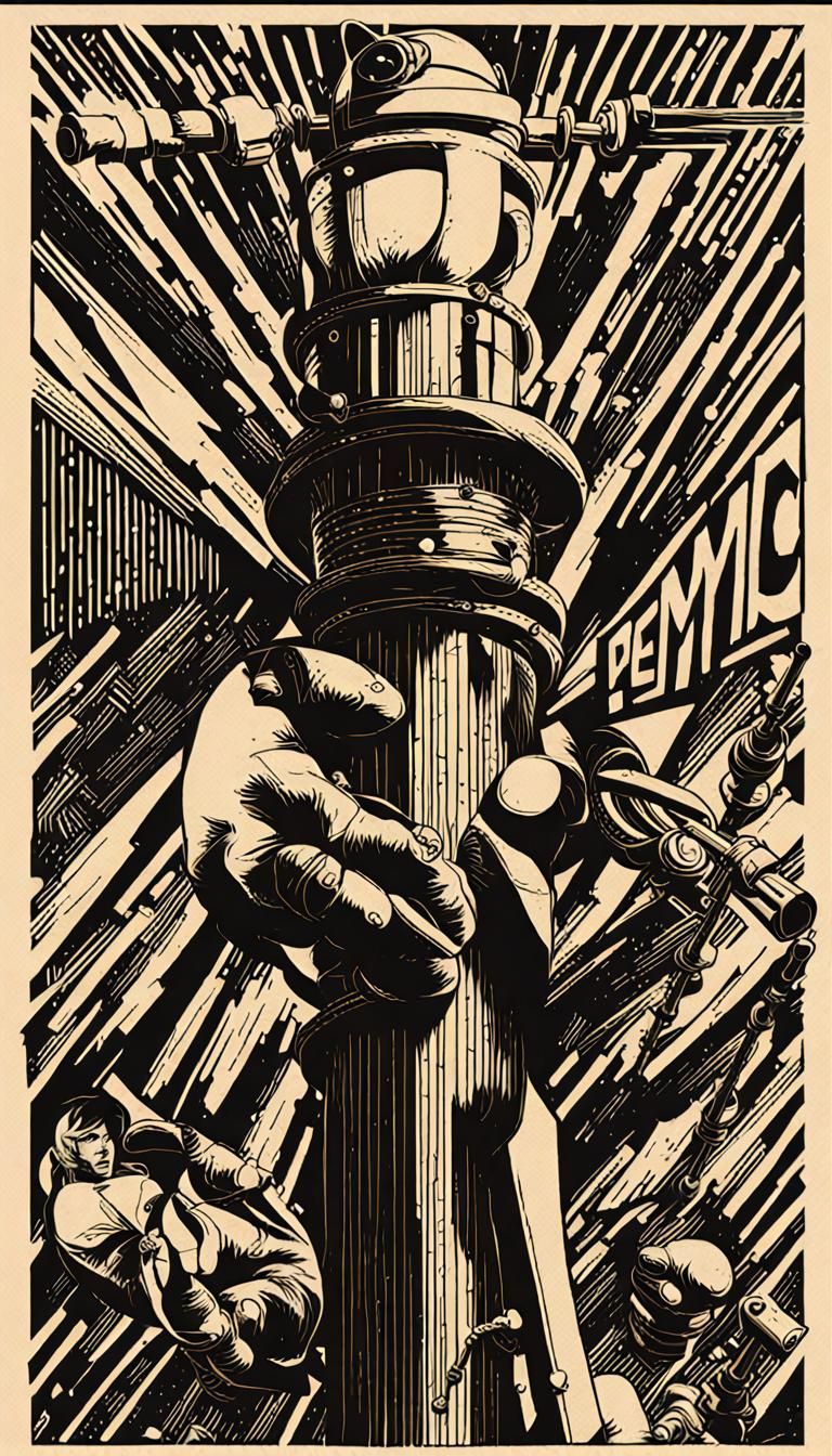 A Provocative Masterpiece in a Bustling Cafe Setting