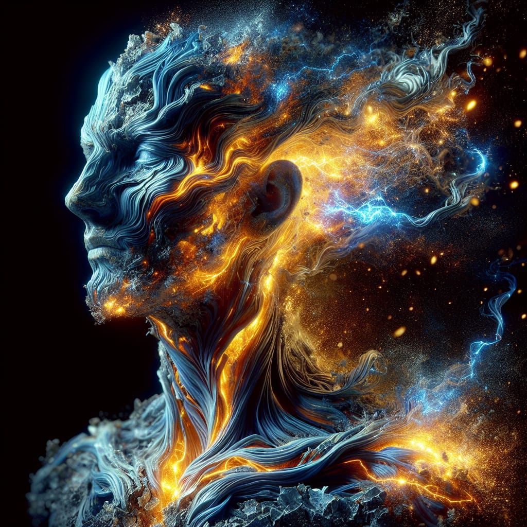 Divine Destroyer Cracks Open in Blue and Gold Energy