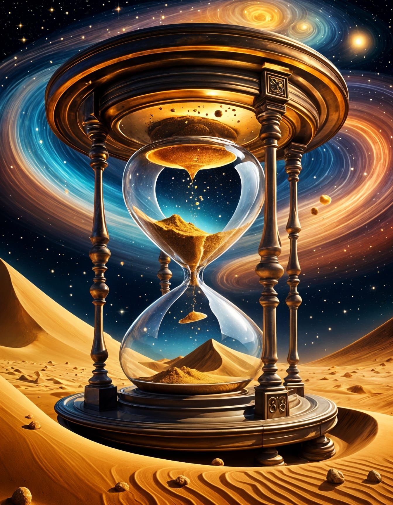 Abstract Sand of Life and Time