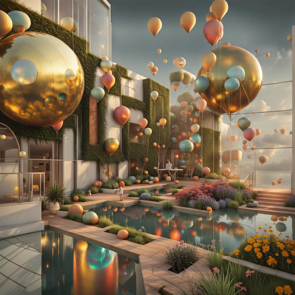 Surreal Garden of American Delights: Digital Art
