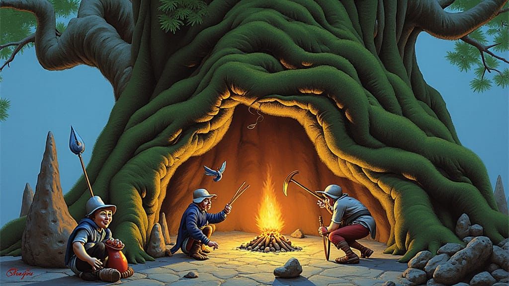 A Gully Dwarven hovel