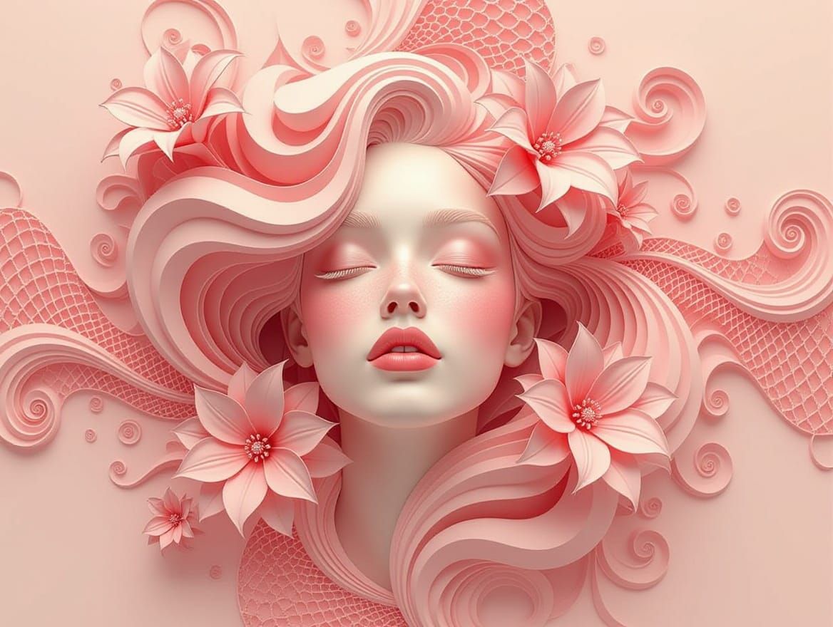 Surreal, Blushing Goddess of Organic Forms