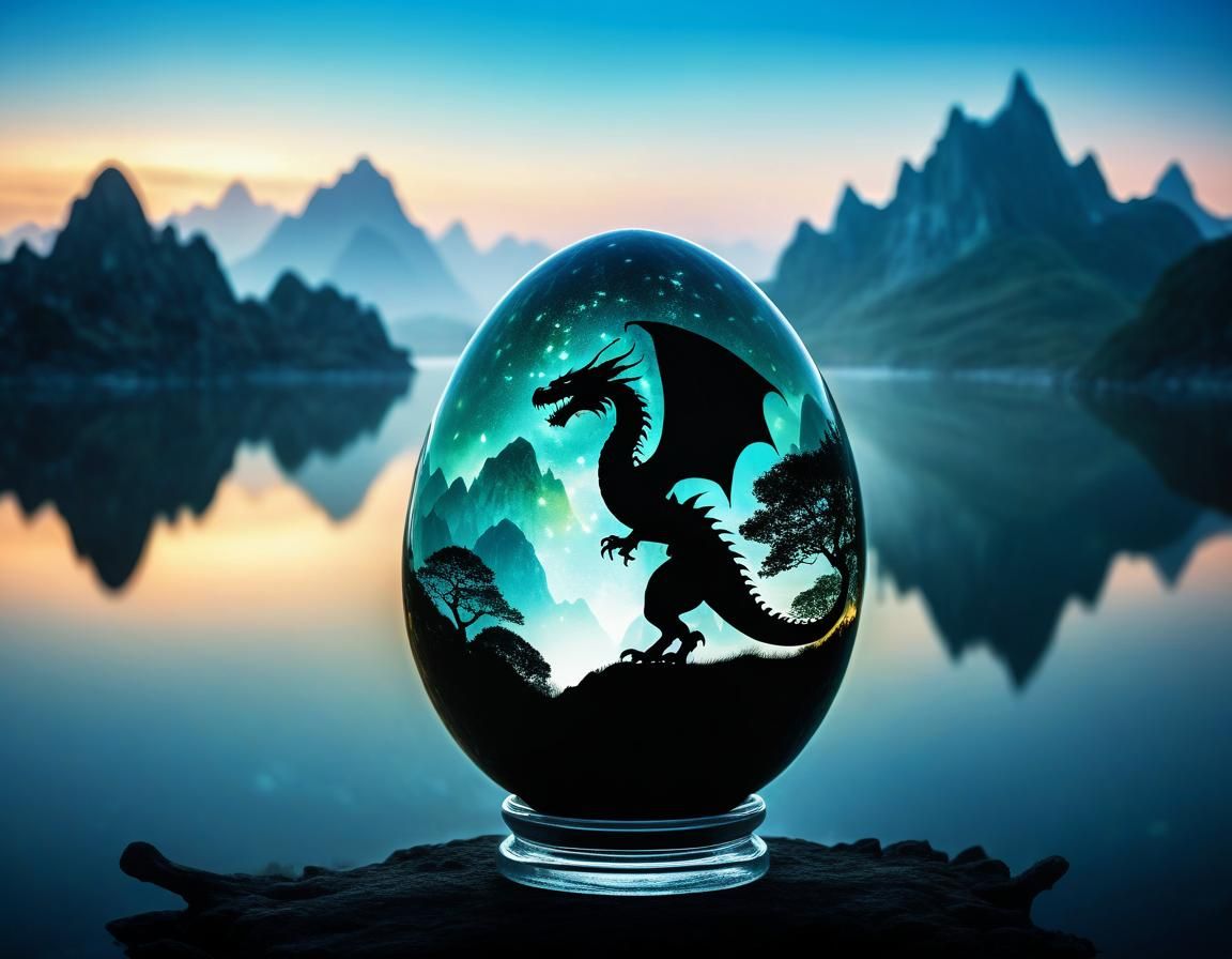 Magical Dragon World Revealed in Double Exposure