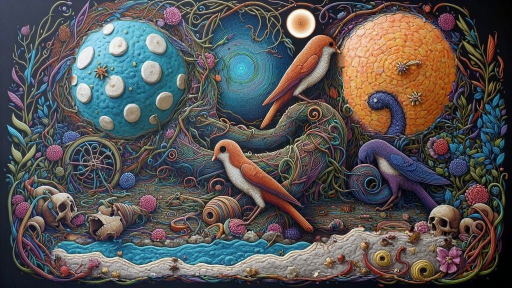 Ceramo-Time Continuum Phosphorescent Art of Hollowness