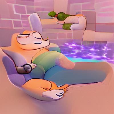Relaxing Abstract Composition in Soft Colors