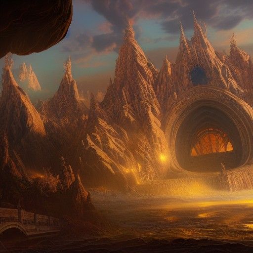 Fantastical Matte Painting in Deep Color
