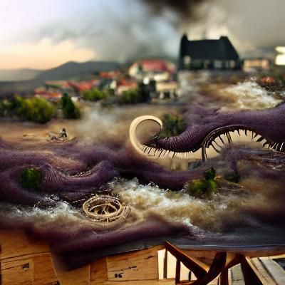 Eldritch Horror in Detailed Matte Painting