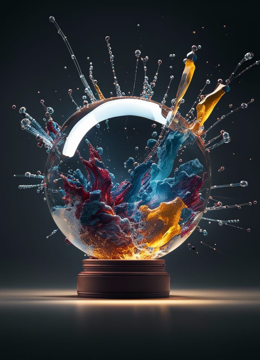 Exploding Glass Spheres in Dynamic Lighting