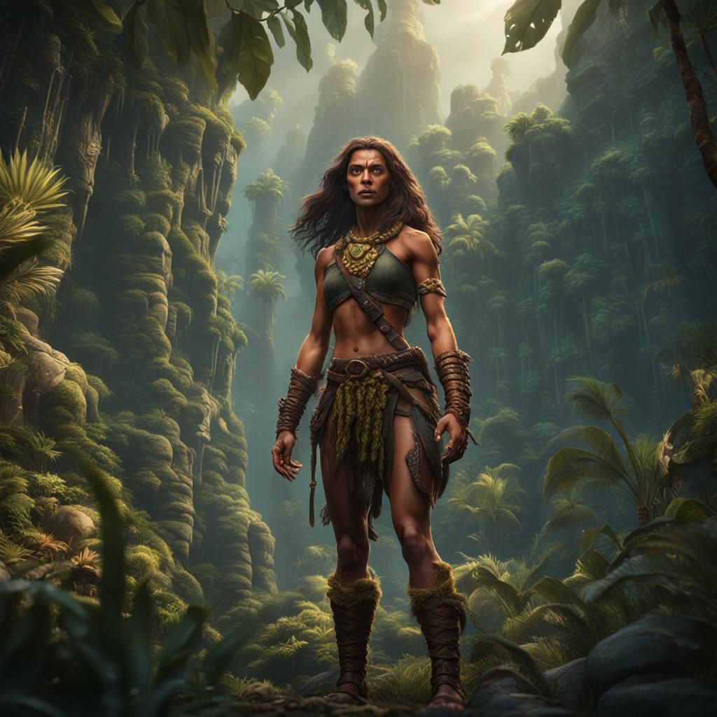 A female version of Tarzan.