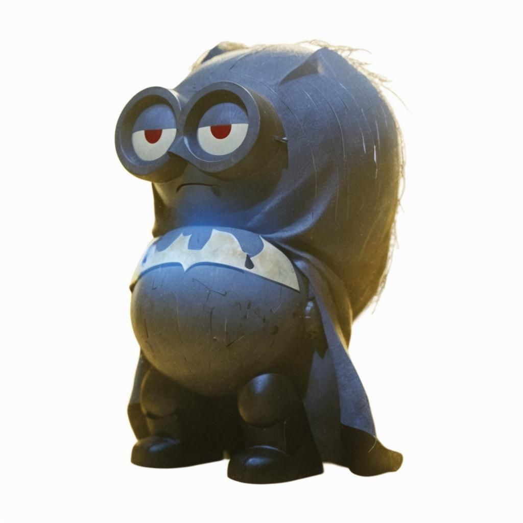 Batman on Gotham Rooftop in Gothic Film Style