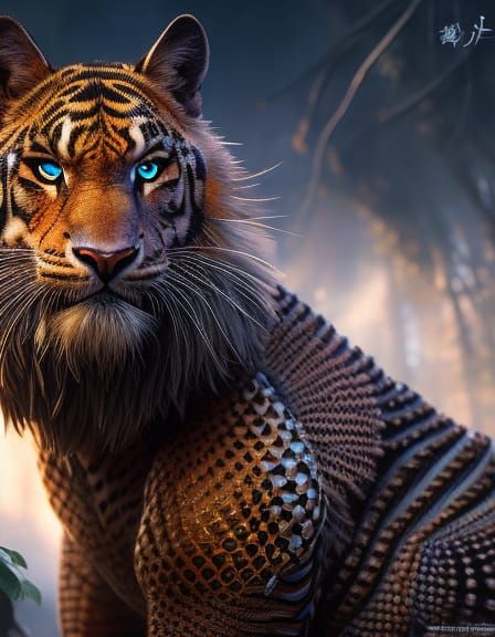 Armored Cyborg Woman in Comic Book Art Style