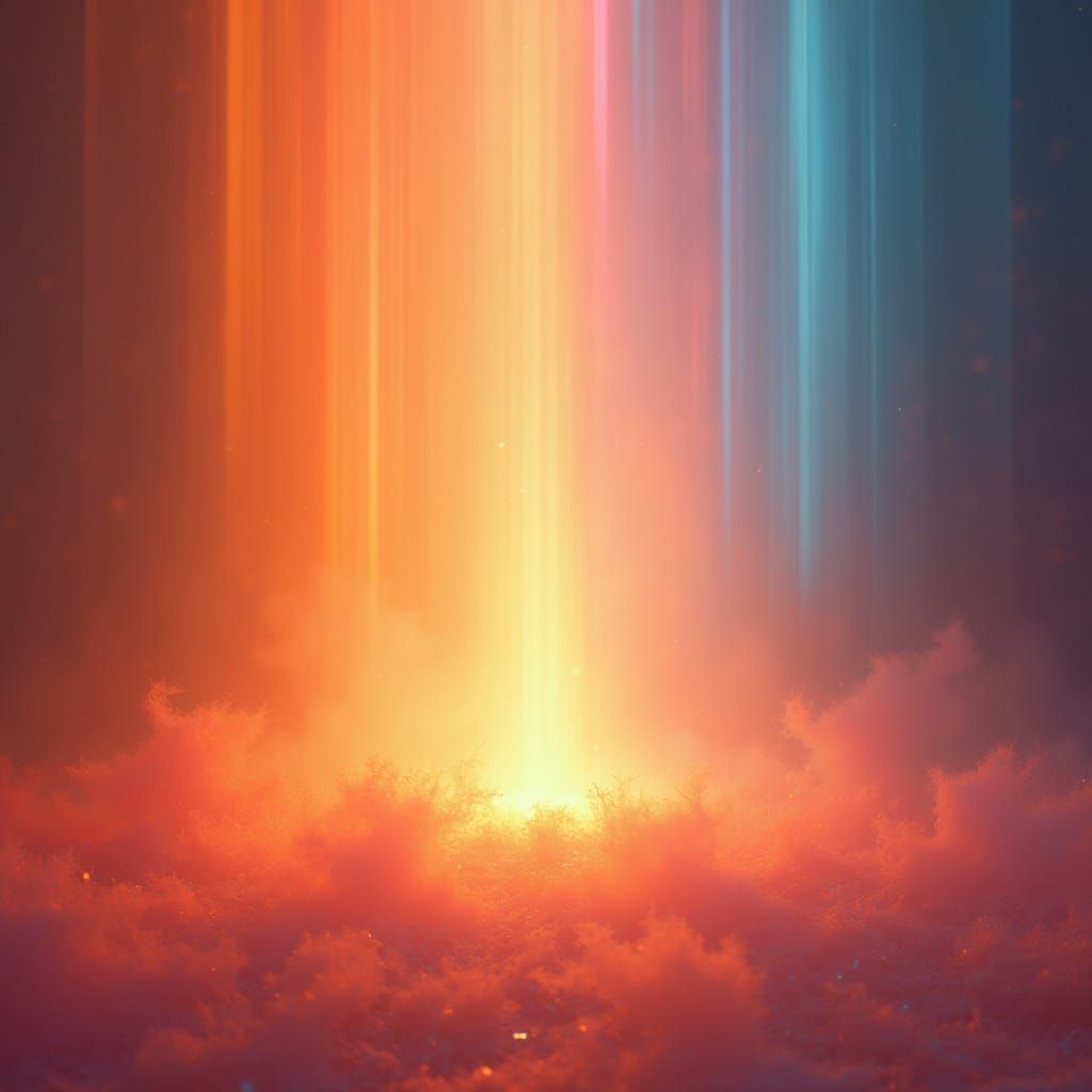 Ethereal Light Scene in Dreamlike Impressionist Style