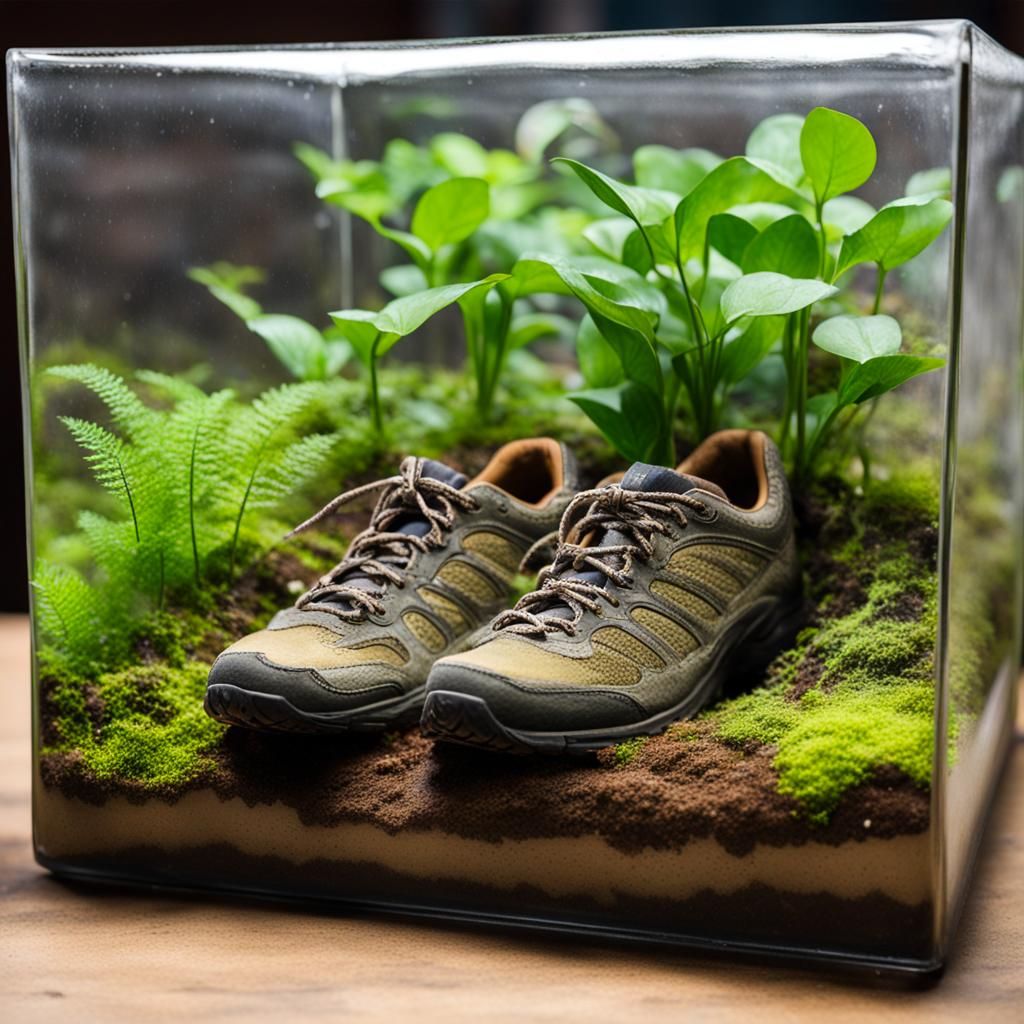 Lost Fish in Terrarium: An AI-Generated Concept