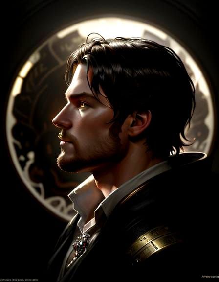 Alan Ritchson Portrait in Rembrandt Lighting