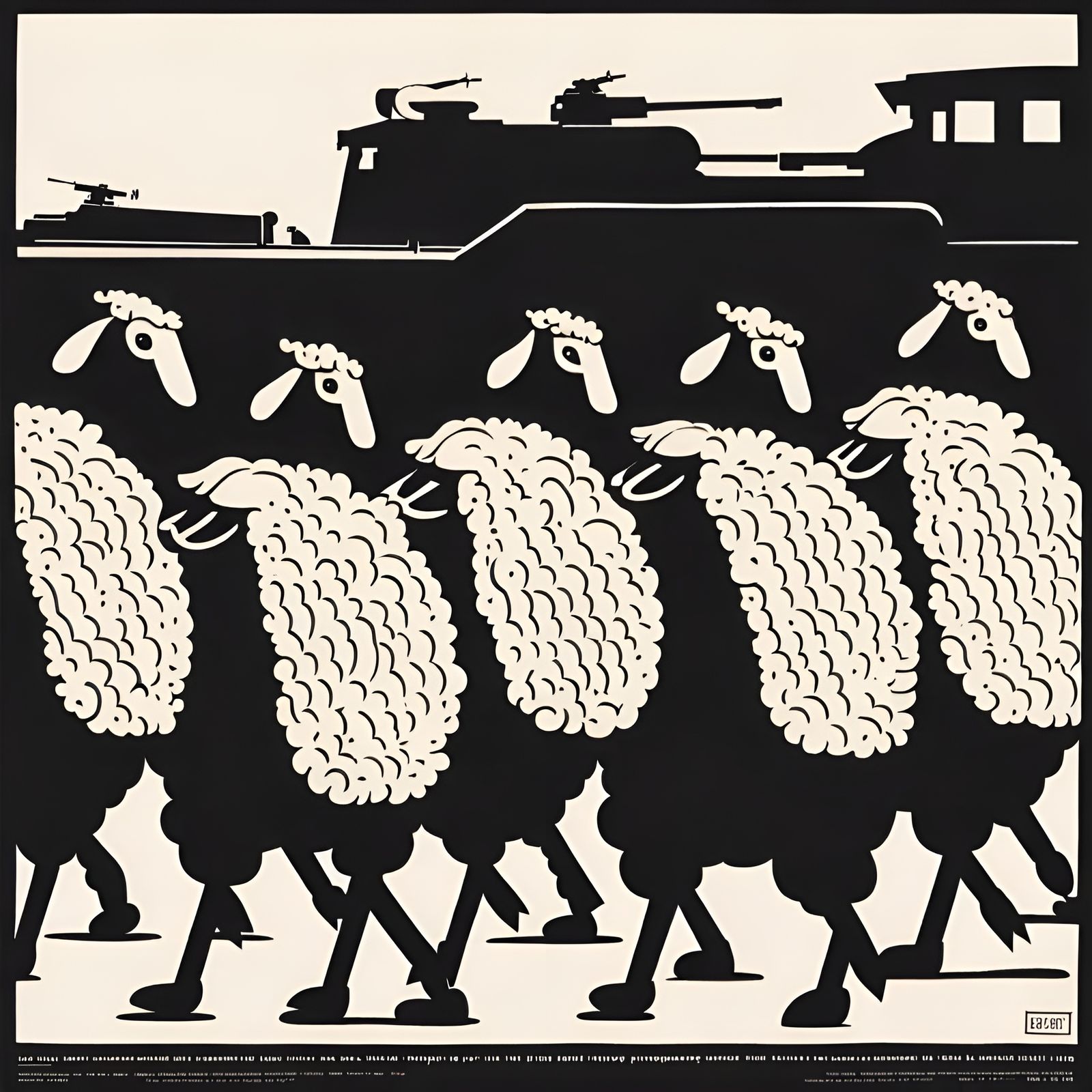 Warrior Sheep in Battle