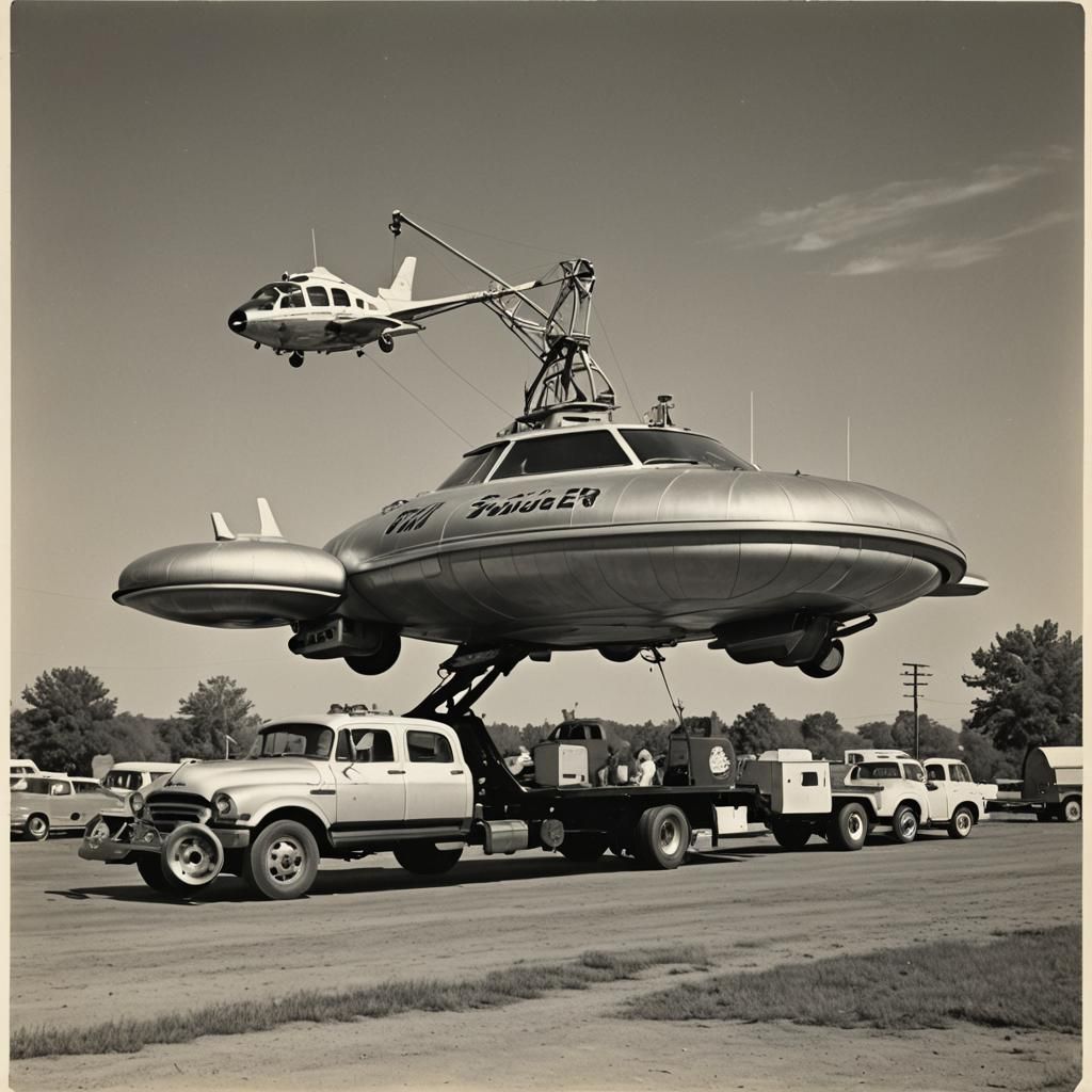 Flying Saucer Tow Truck Concept