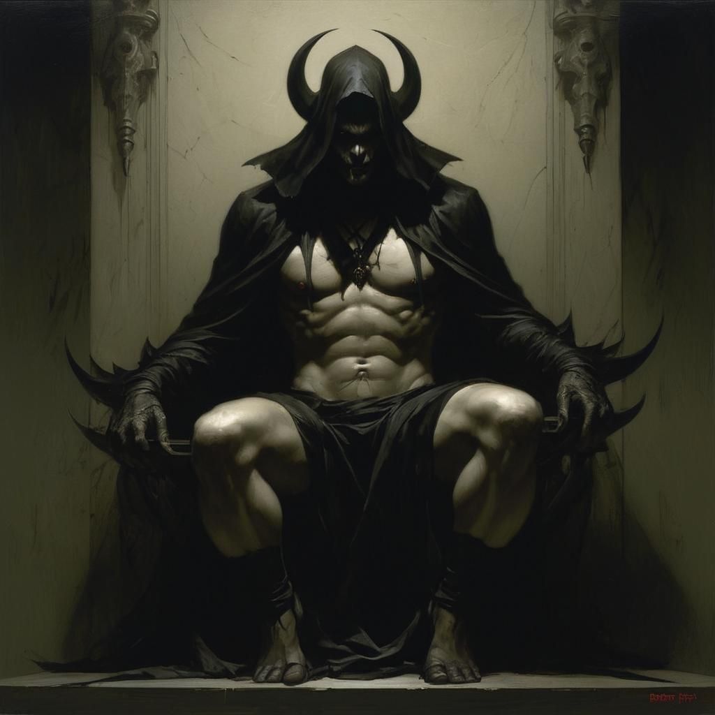 Grimdark Figure in Baroque Style