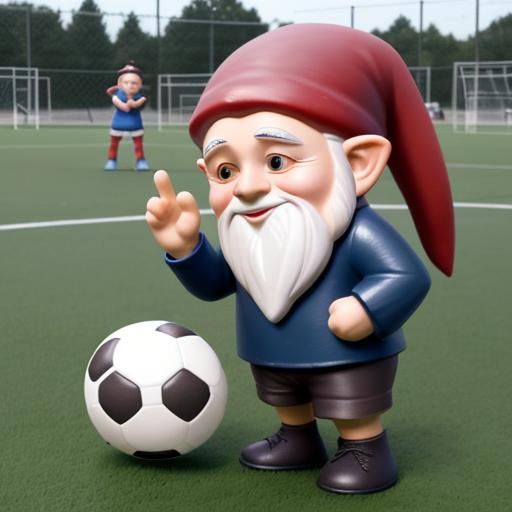 Gnomes love soccer