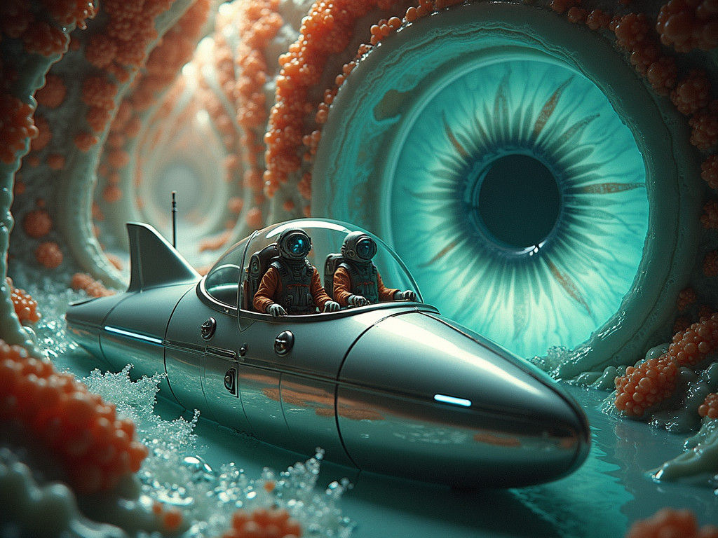 Miniature Scientists Explore a Human Eyeball