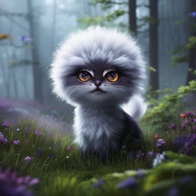 Filigree Gremlin in Faerie Circle, Hyperdetailed Digital Art